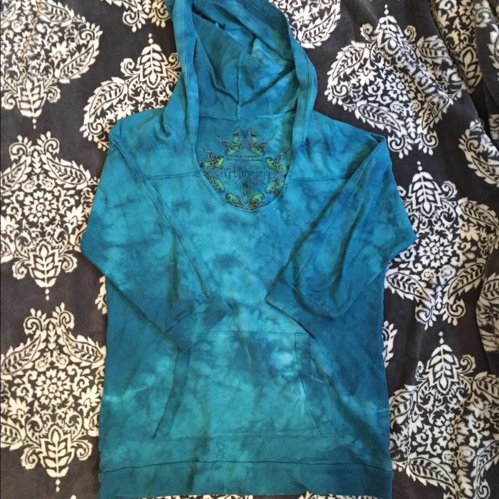 Free People Vintage 3/4 Sleeve Hoodie